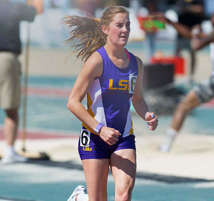 Monica Guillot running a race