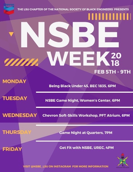 Poster for NSBE Week