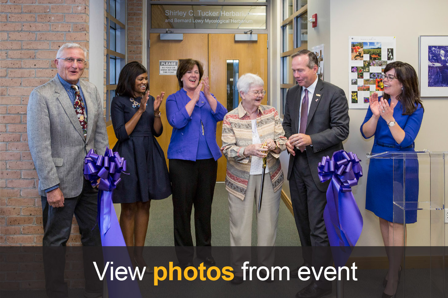 Tucker at ribbon cutting