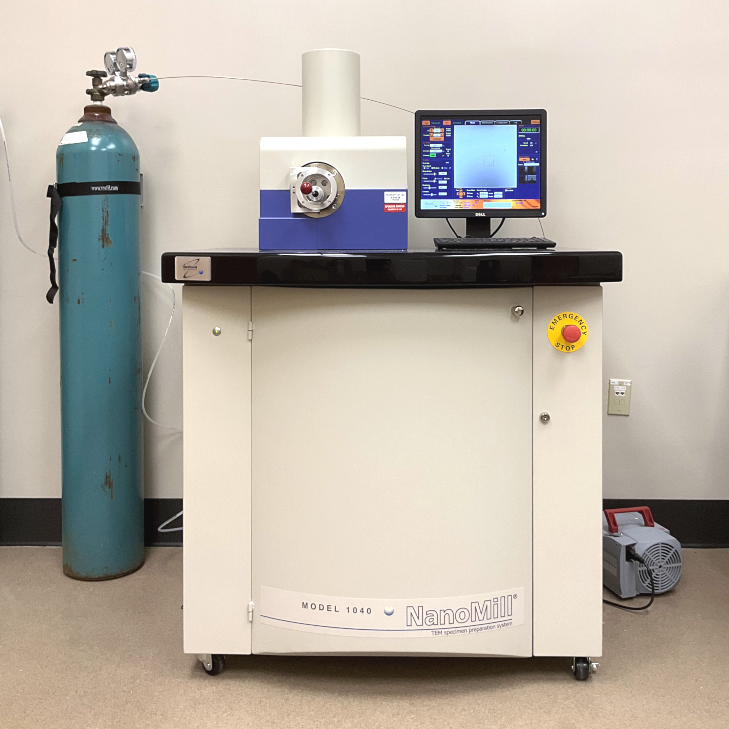 Fischione Instruments Model 1040 NanoMill Argon Milling System for TEM specimens