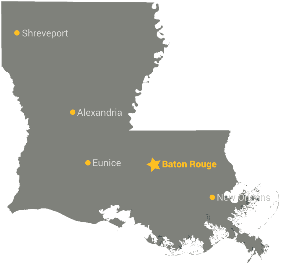 map of Louisiana