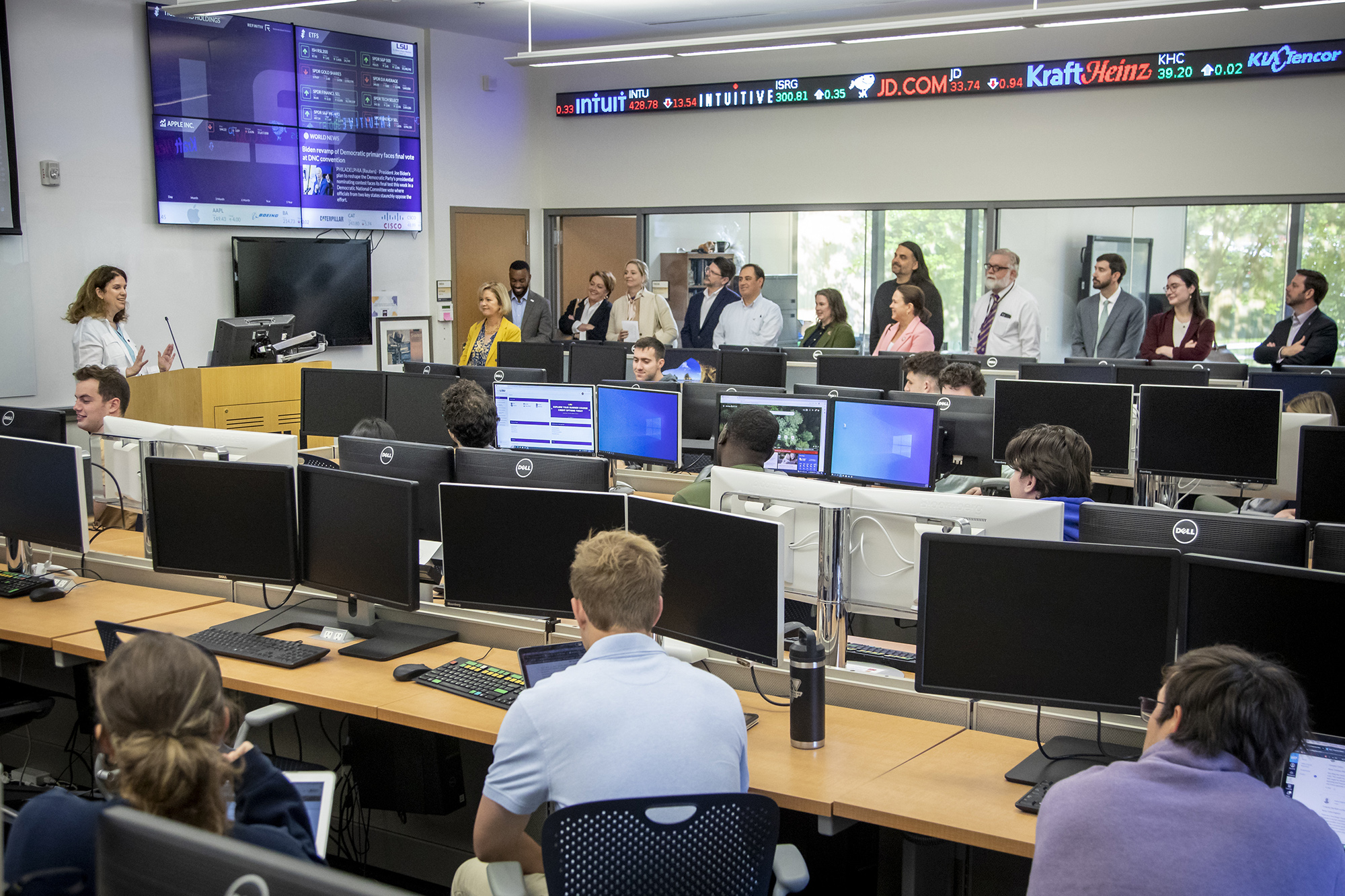 The BRAC group visited LSU's E. J. Ourso College of Business, which took the opportunity to showcase the extensive range of academic and development programs.