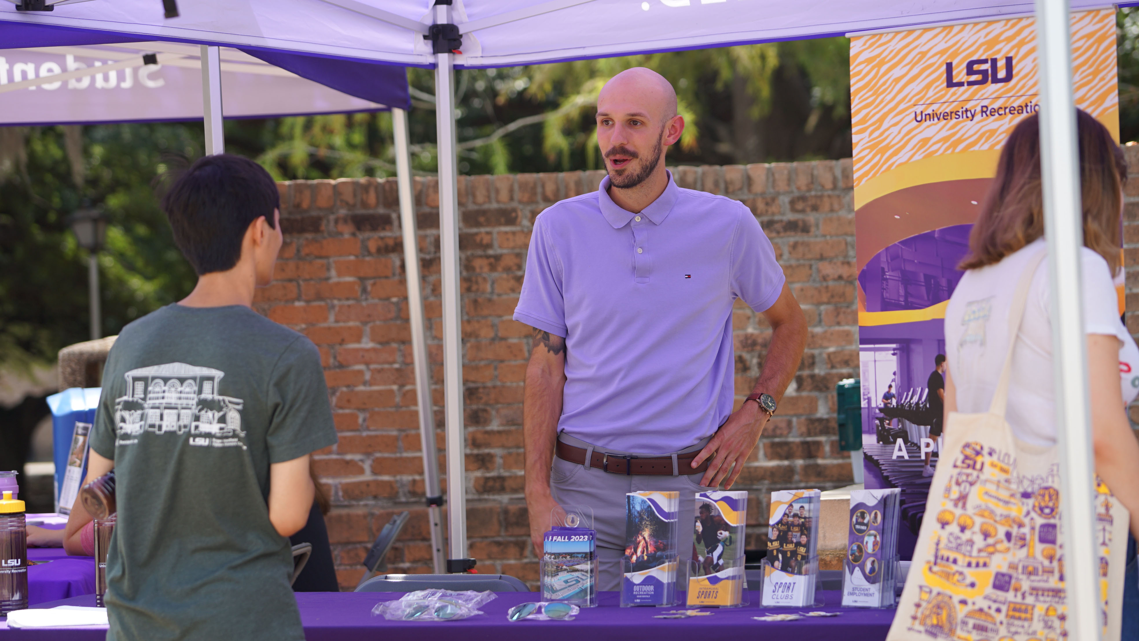 UREC on the Geaux hosting a tabling event