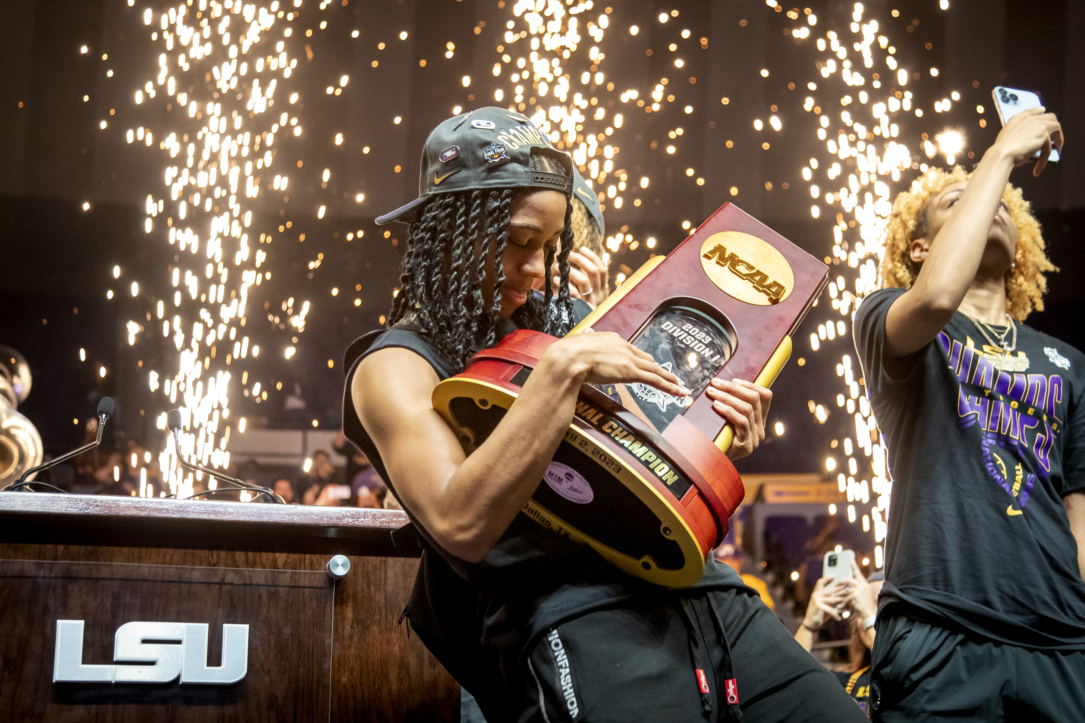 Women's basketball national championship celebration