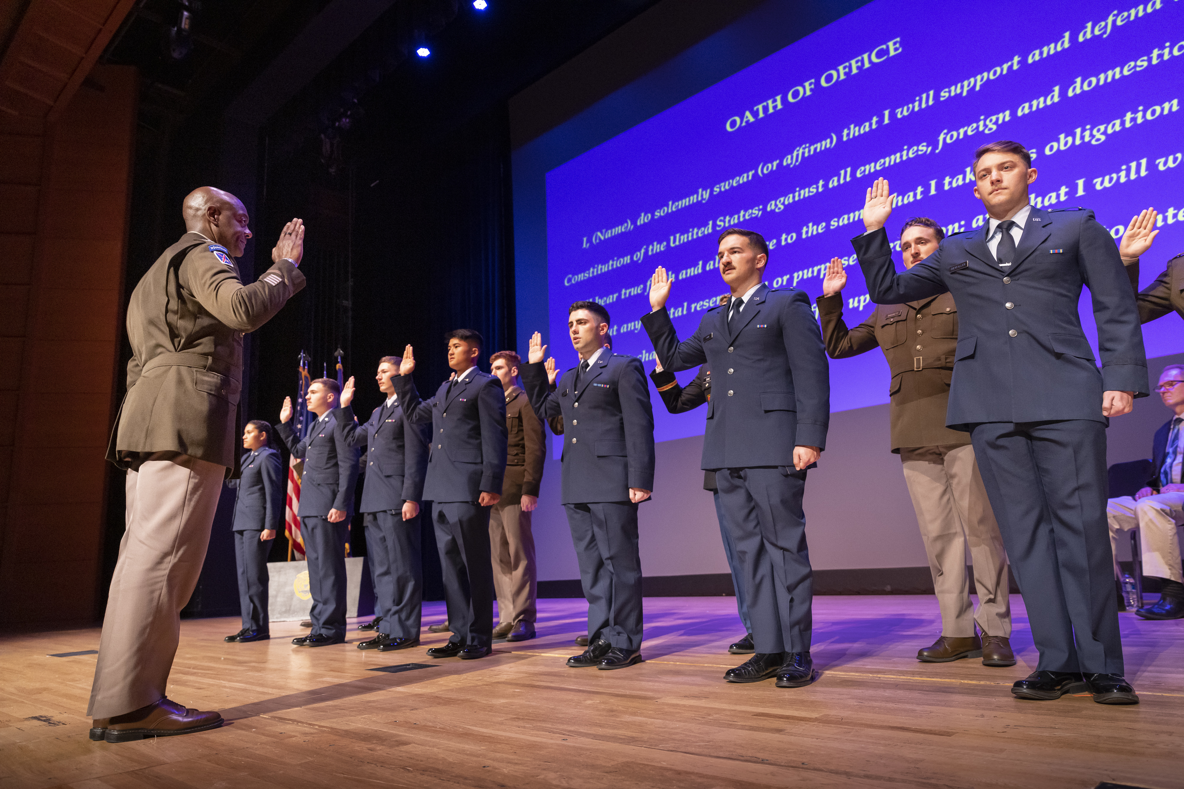 ROTC commissioning ceremony