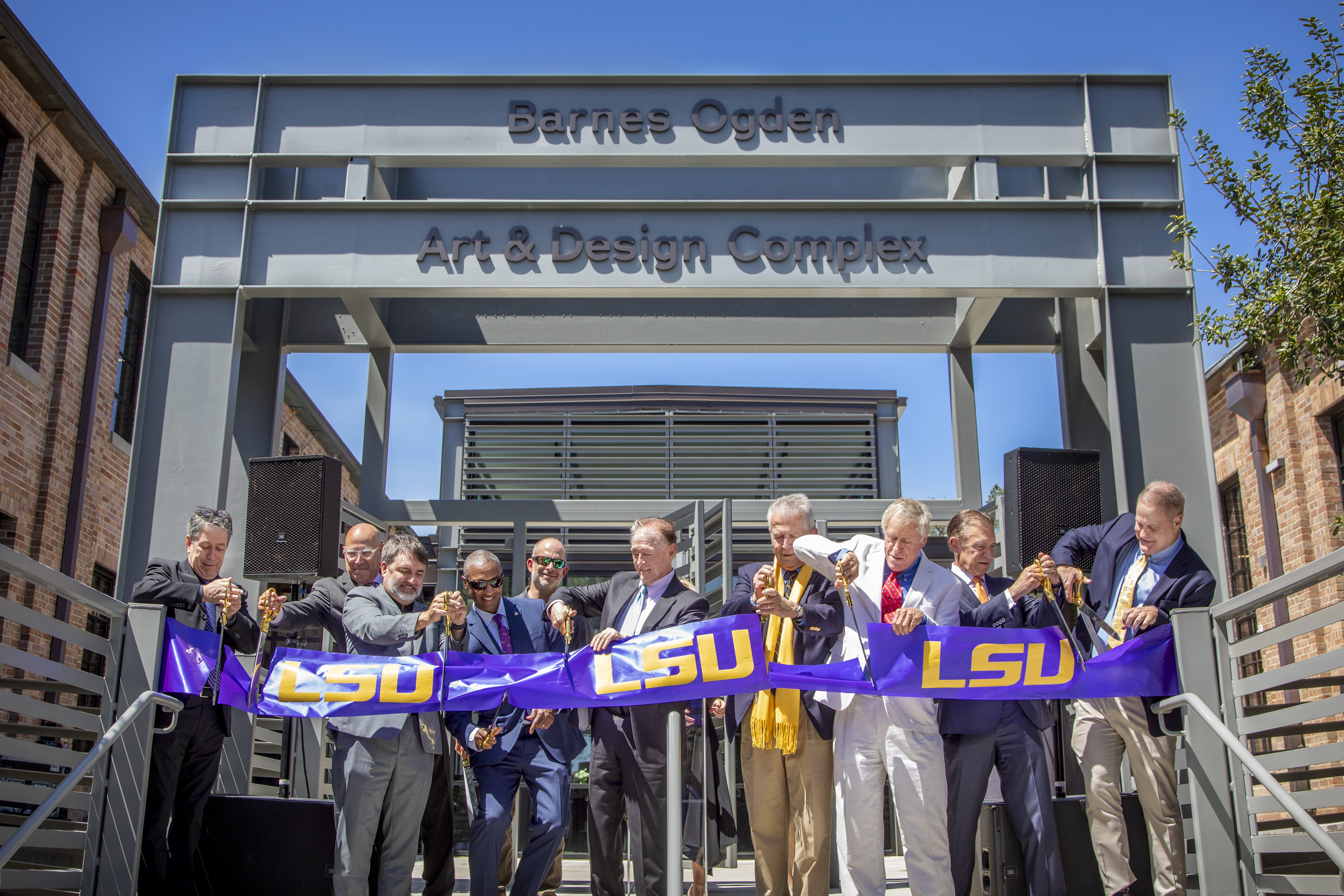 Art complex ribbon cutting