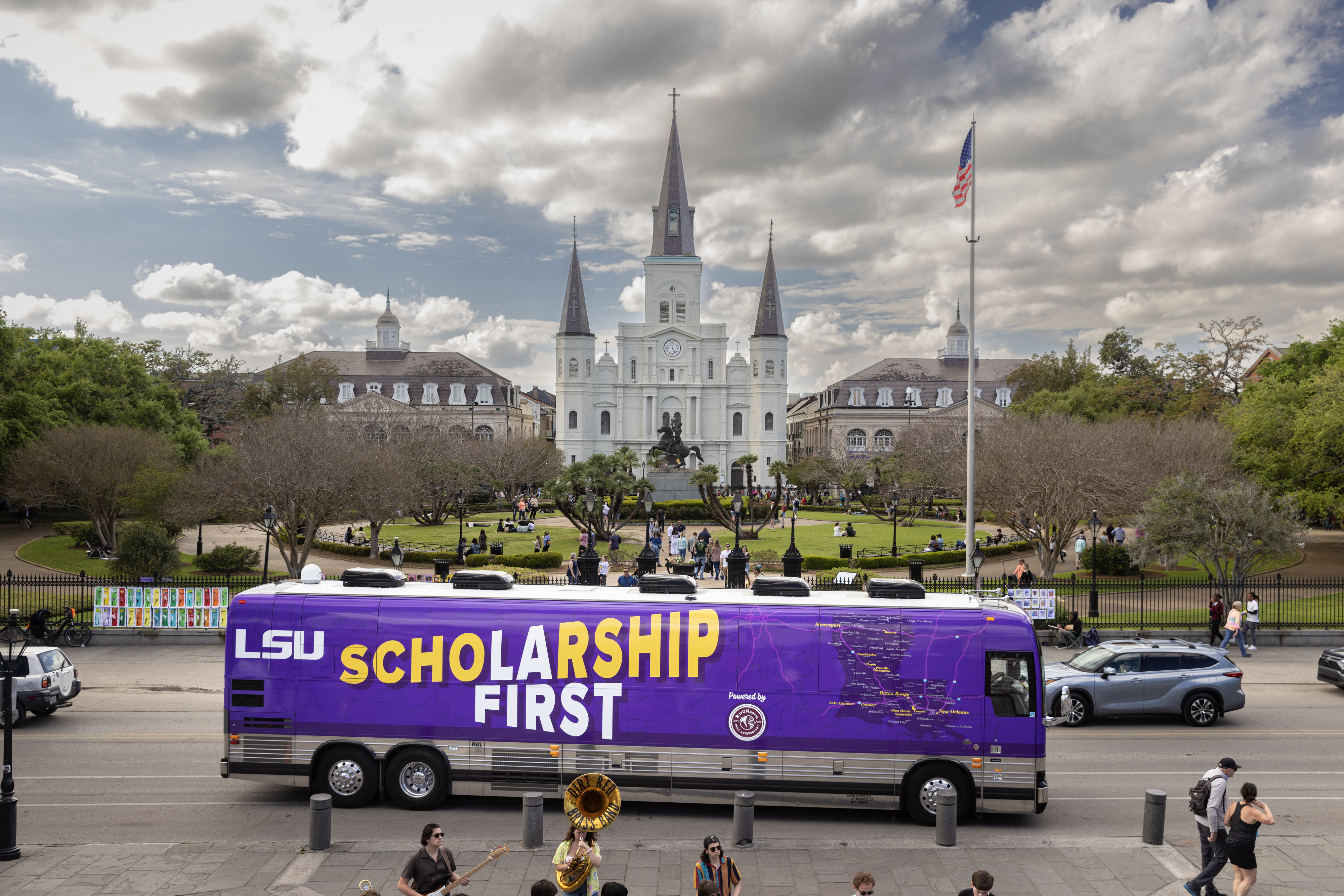 Scholarship First bus tour stop