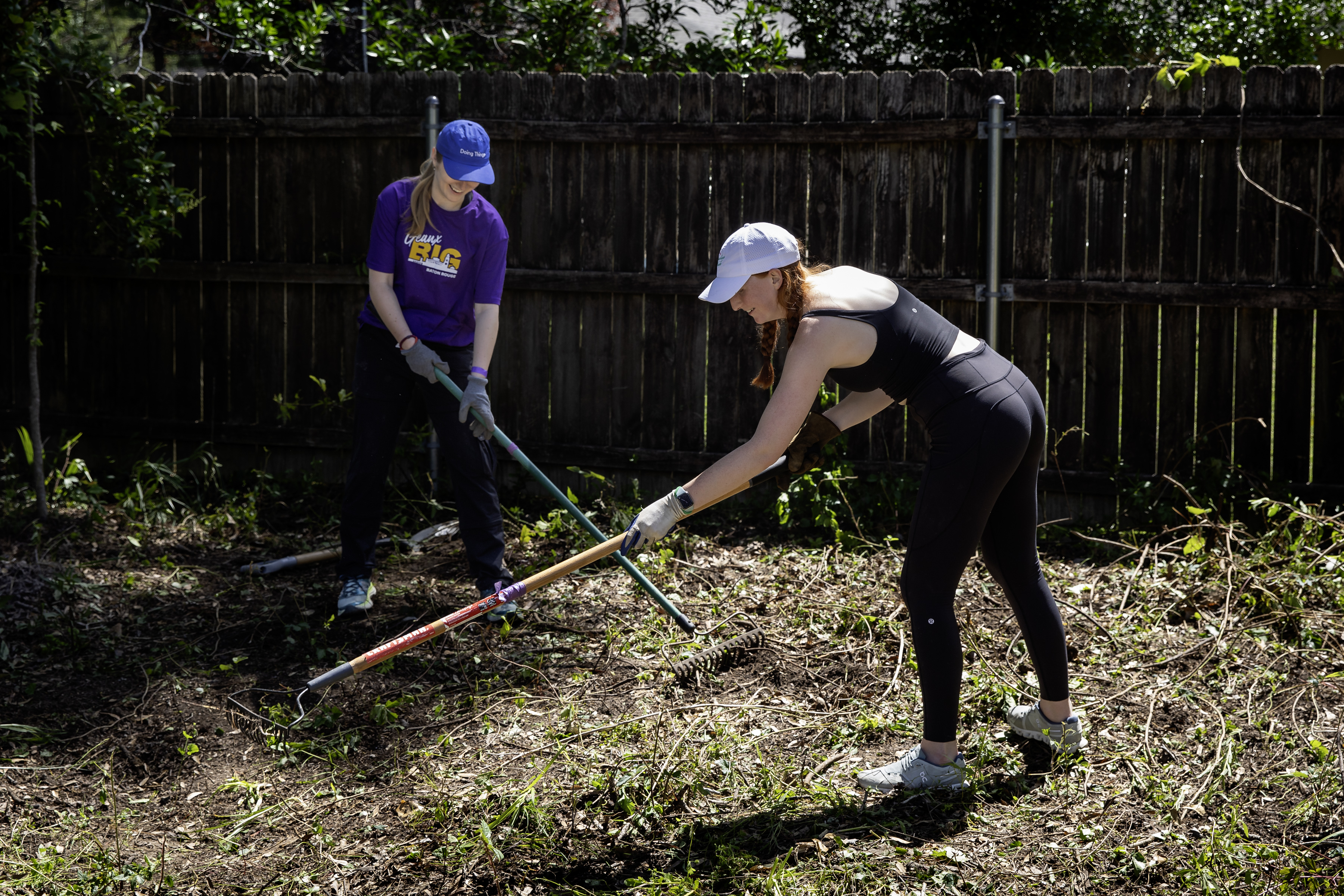 Students take part in LSU's annual Geaux Big Baton Rouge day of service on April 13, 2024.