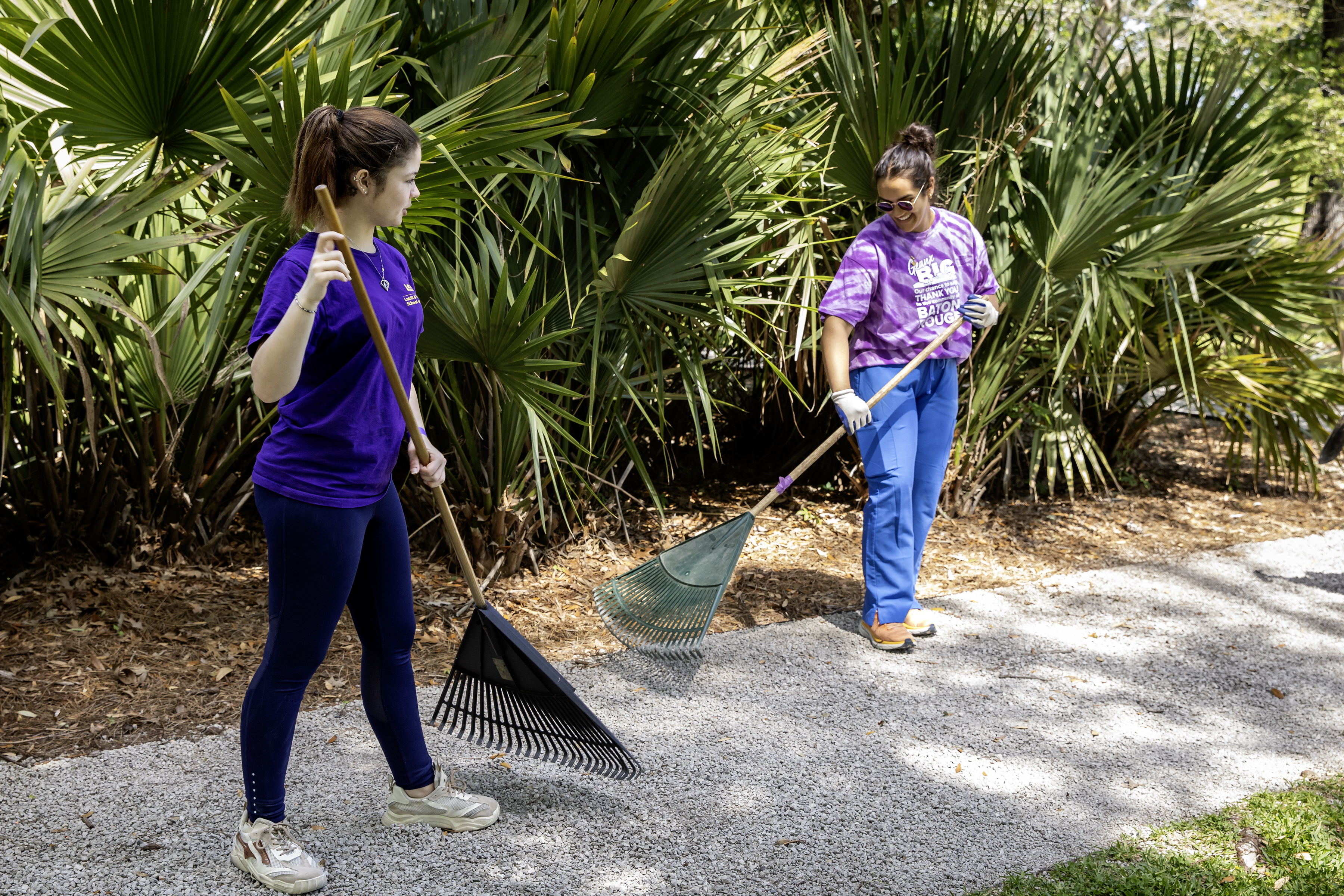 Students take part in LSU's annual Geaux Big Baton Rouge day of service on April 13, 2024.