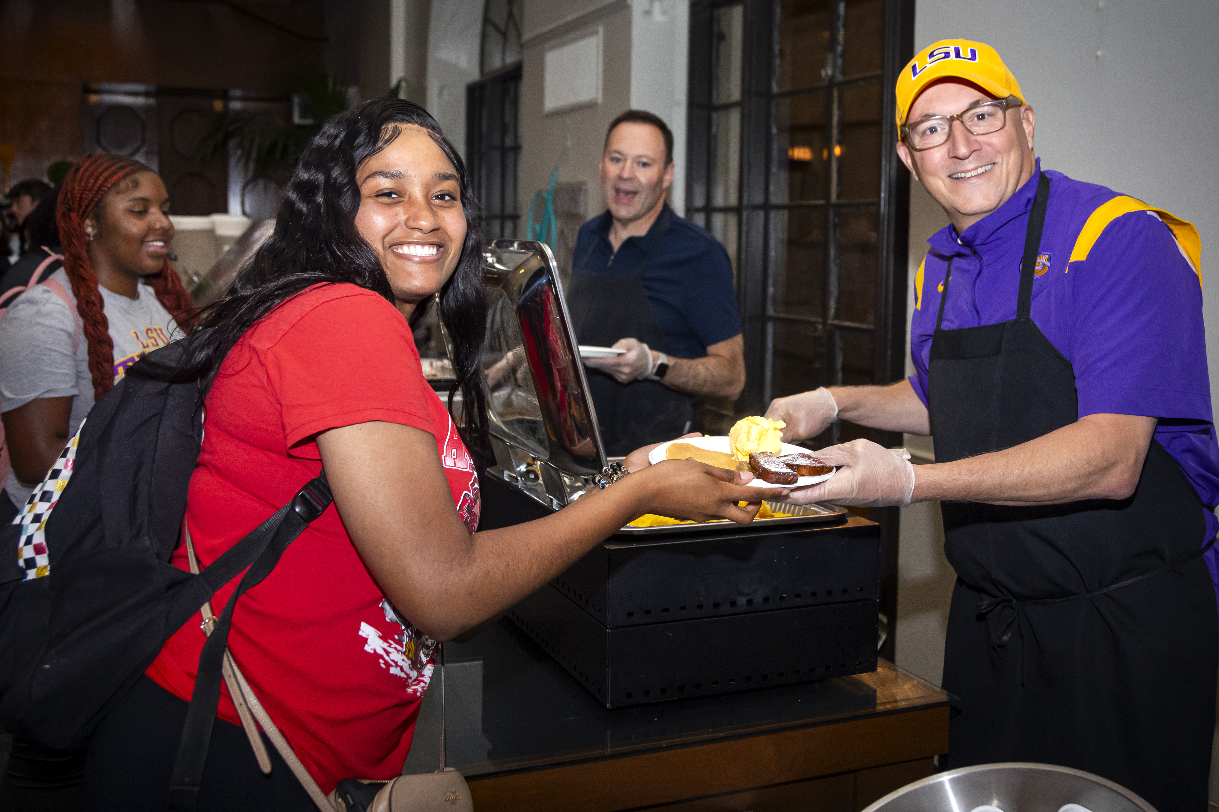 LSU students enjoy the President's Late Night Breakfast before finals week April 30, 2024.