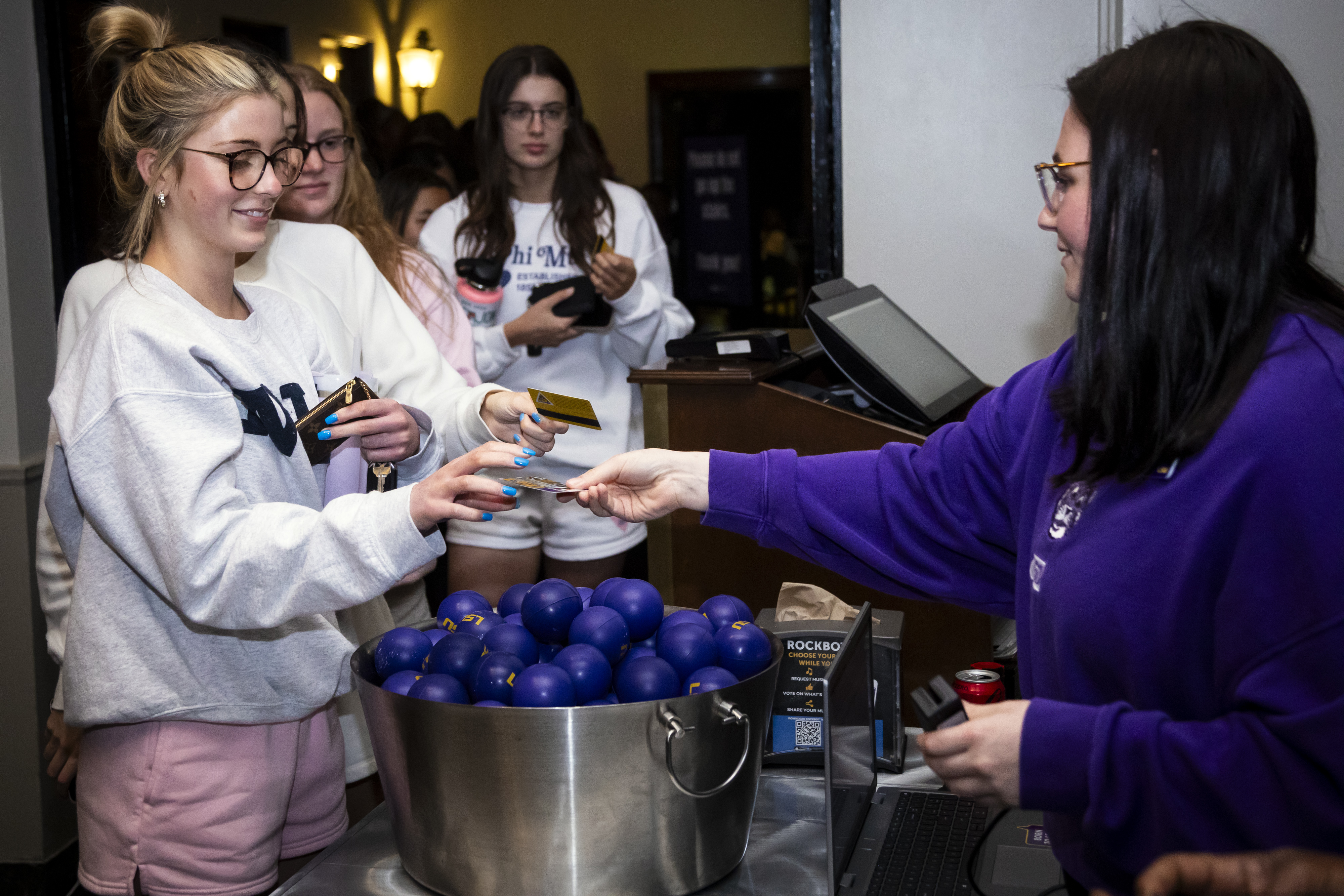 LSU students enjoy the President's Late Night Breakfast before finals week April 30, 2024.