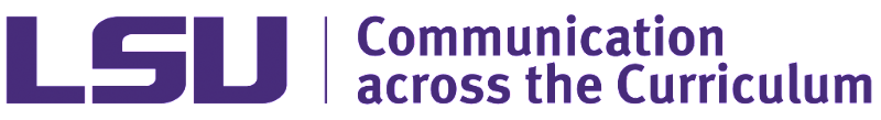LSU Communication across the Curriculum Logo
