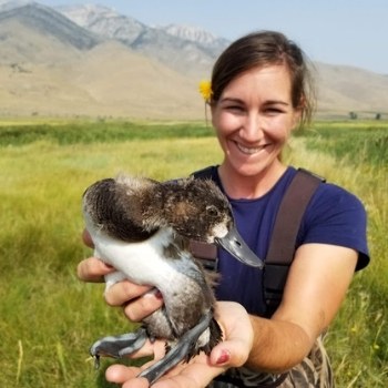 Brittnie holds duck