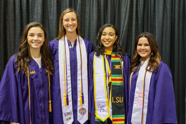 The LSU College of Agriculture had six University Medalists graduate in the spring 2022 commencement