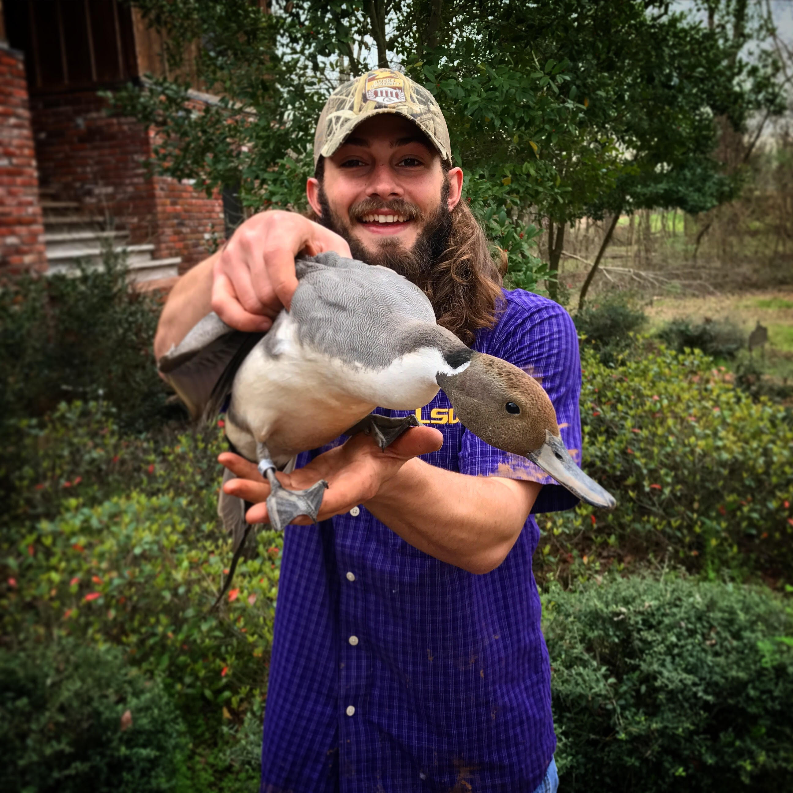 Clint Pace holds duck