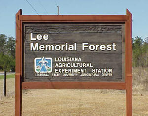 Sign at Lee Forest