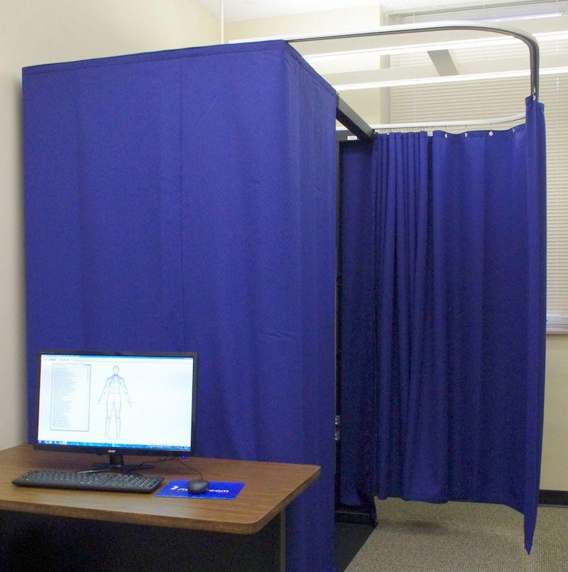 Body scanner booth