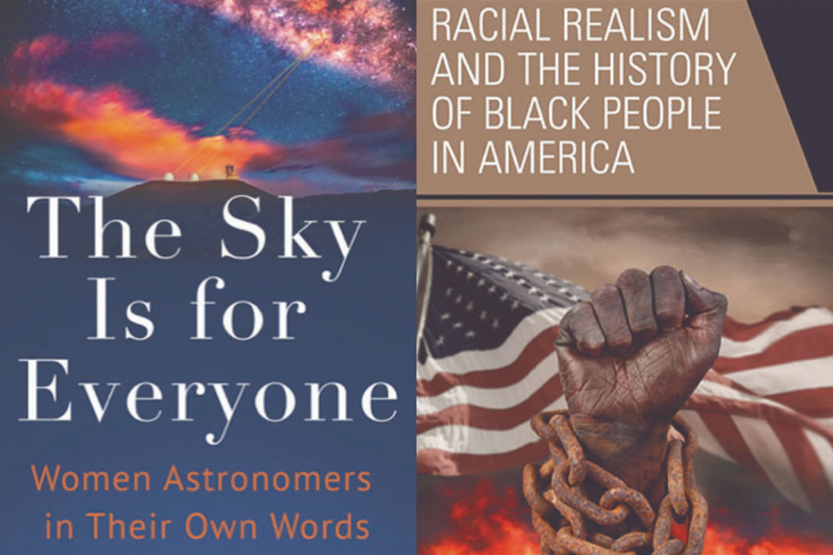 Book covers of The Sky Is for Everyone and Racial Realism