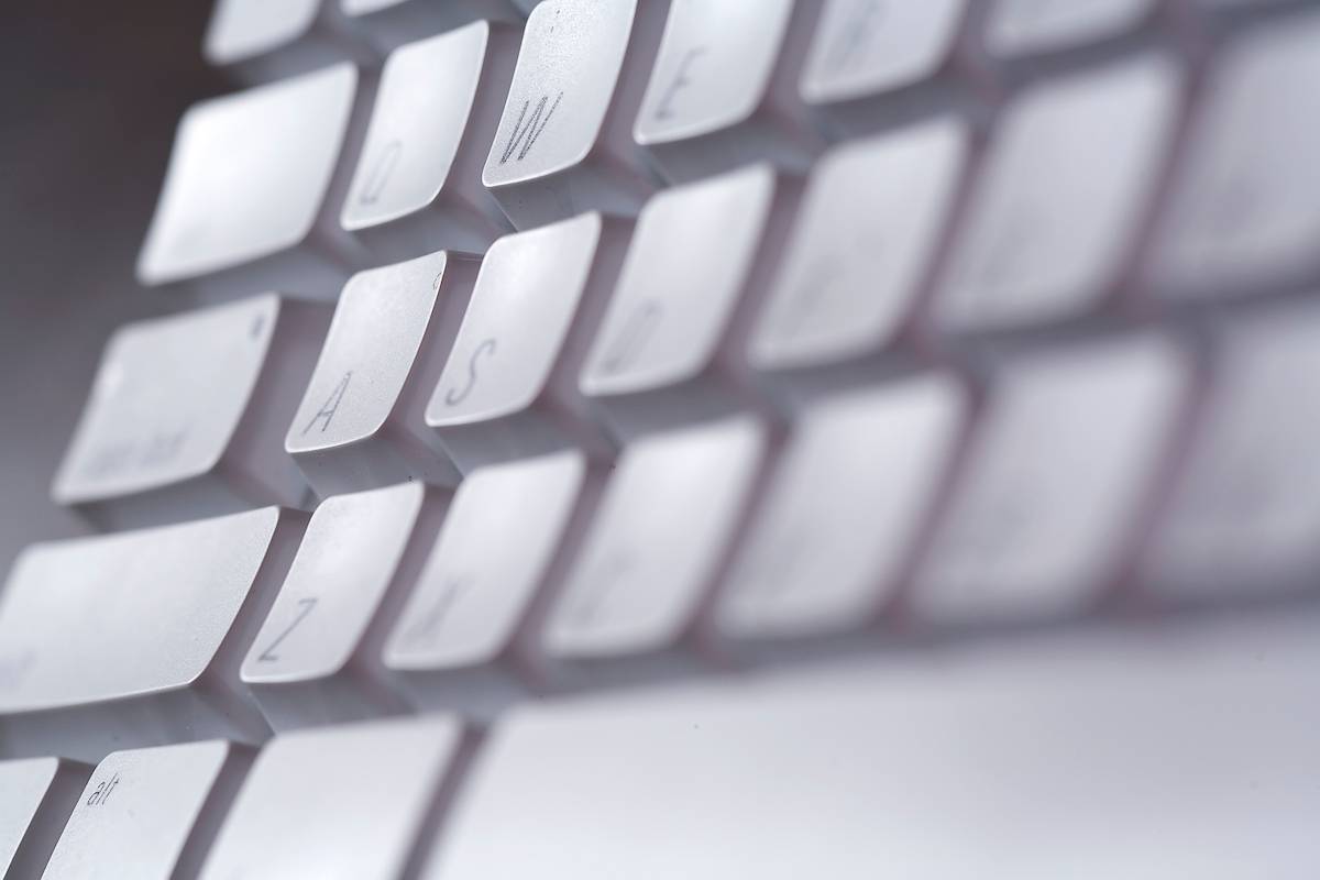 Close up of a computer keyboard