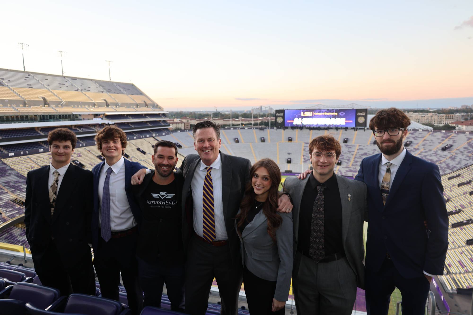 Henry Hays and LSU students at the AI Showcase Henry Hays and LSU students at the AI Showcase