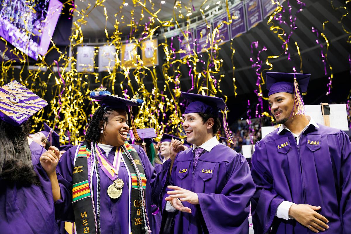 LSU 2025 graduates celebrate at commencement