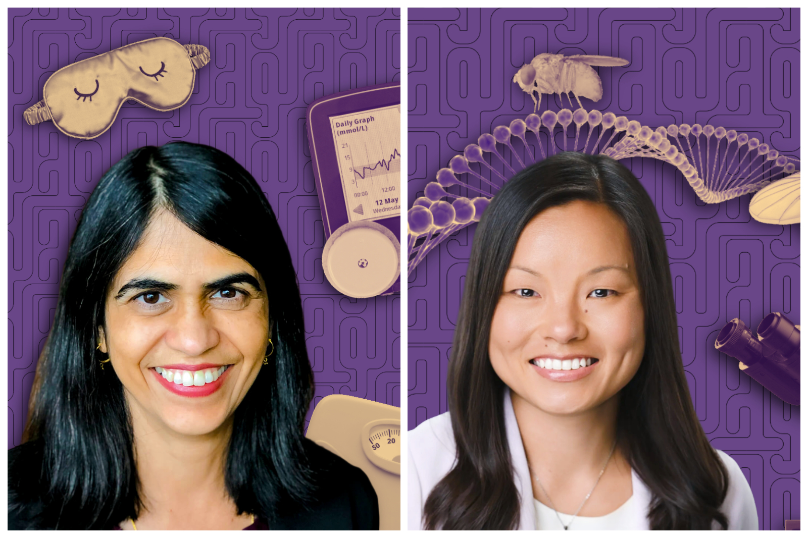 Portraits of Prachi Singh and Alyssa Johnson