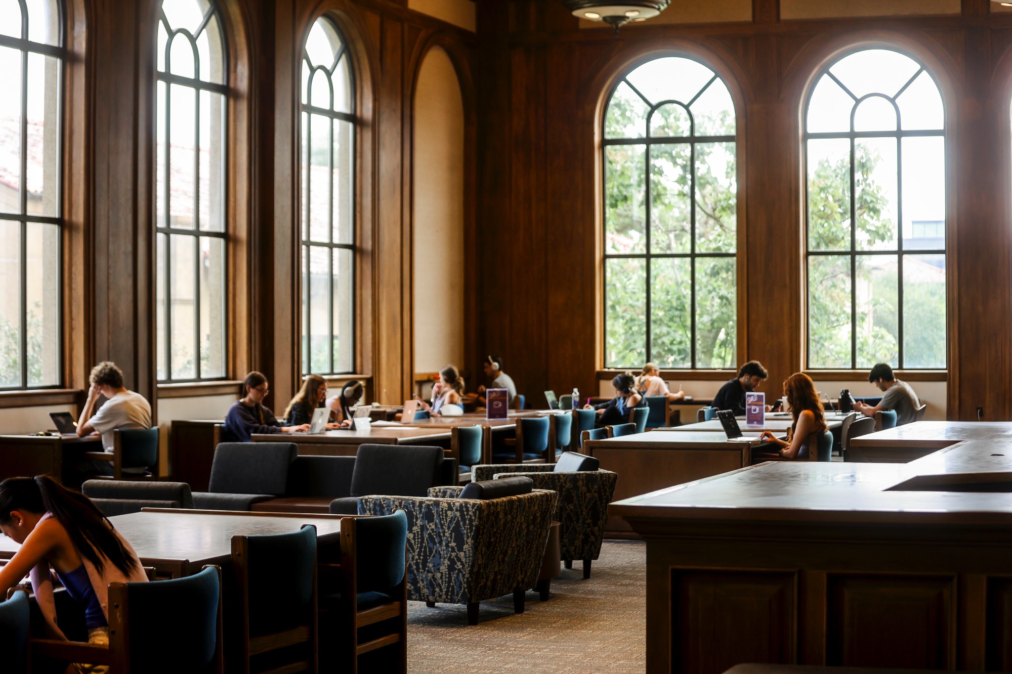 Inside Hill Memorial Library
