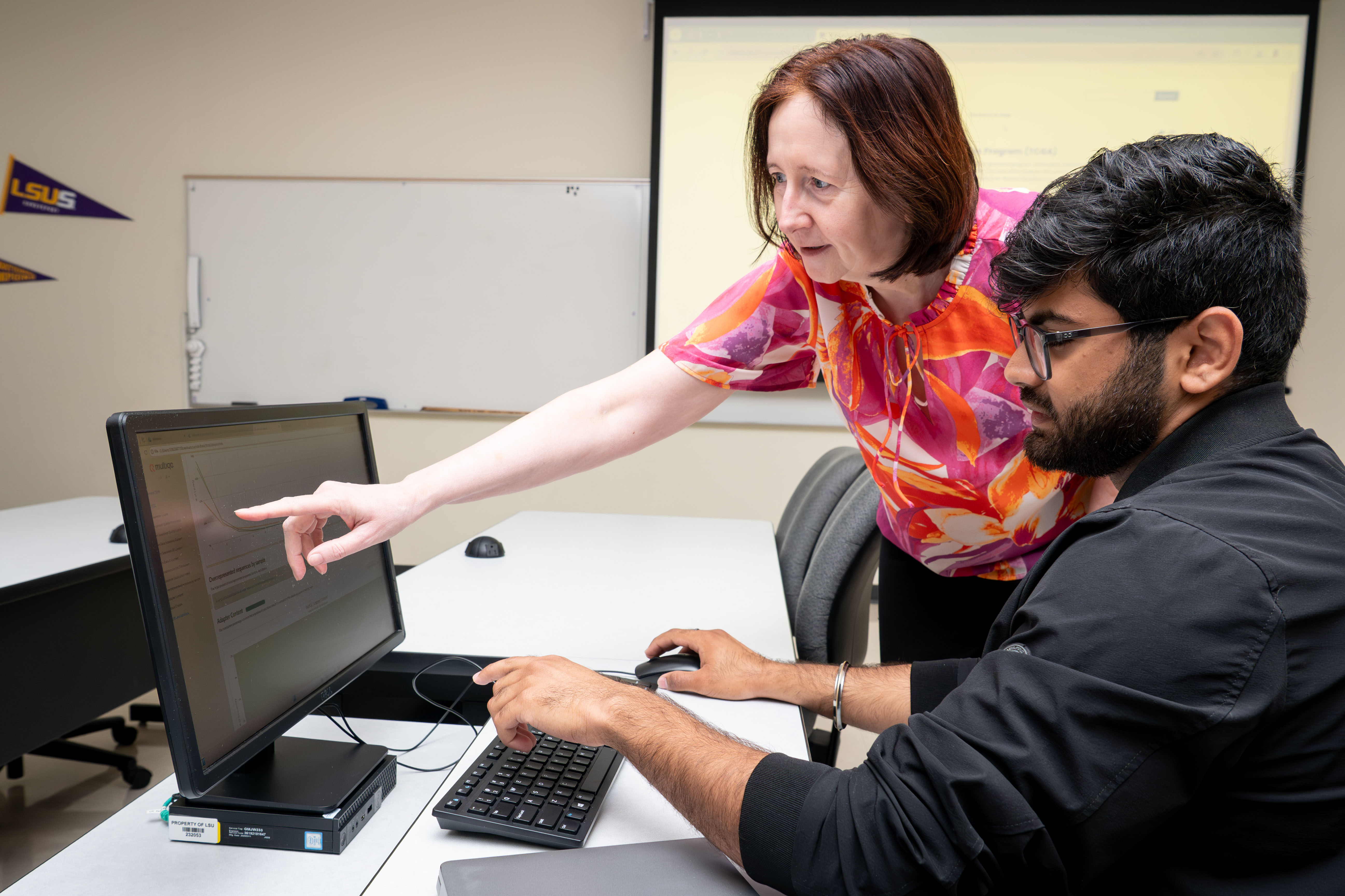 Instructor and student work on the LTP platform