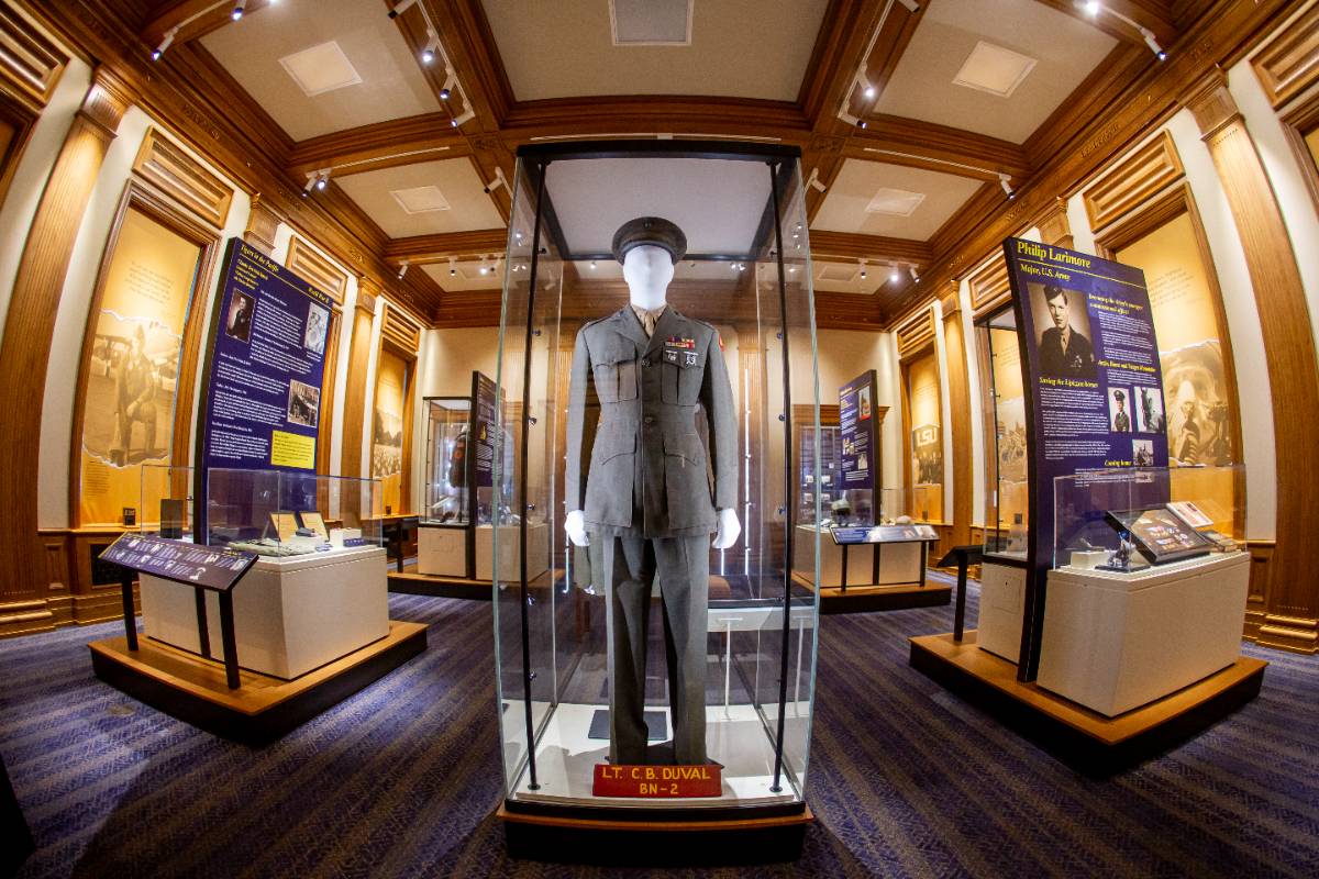 Photo inside the William A. Brookshire LSU Military Museum