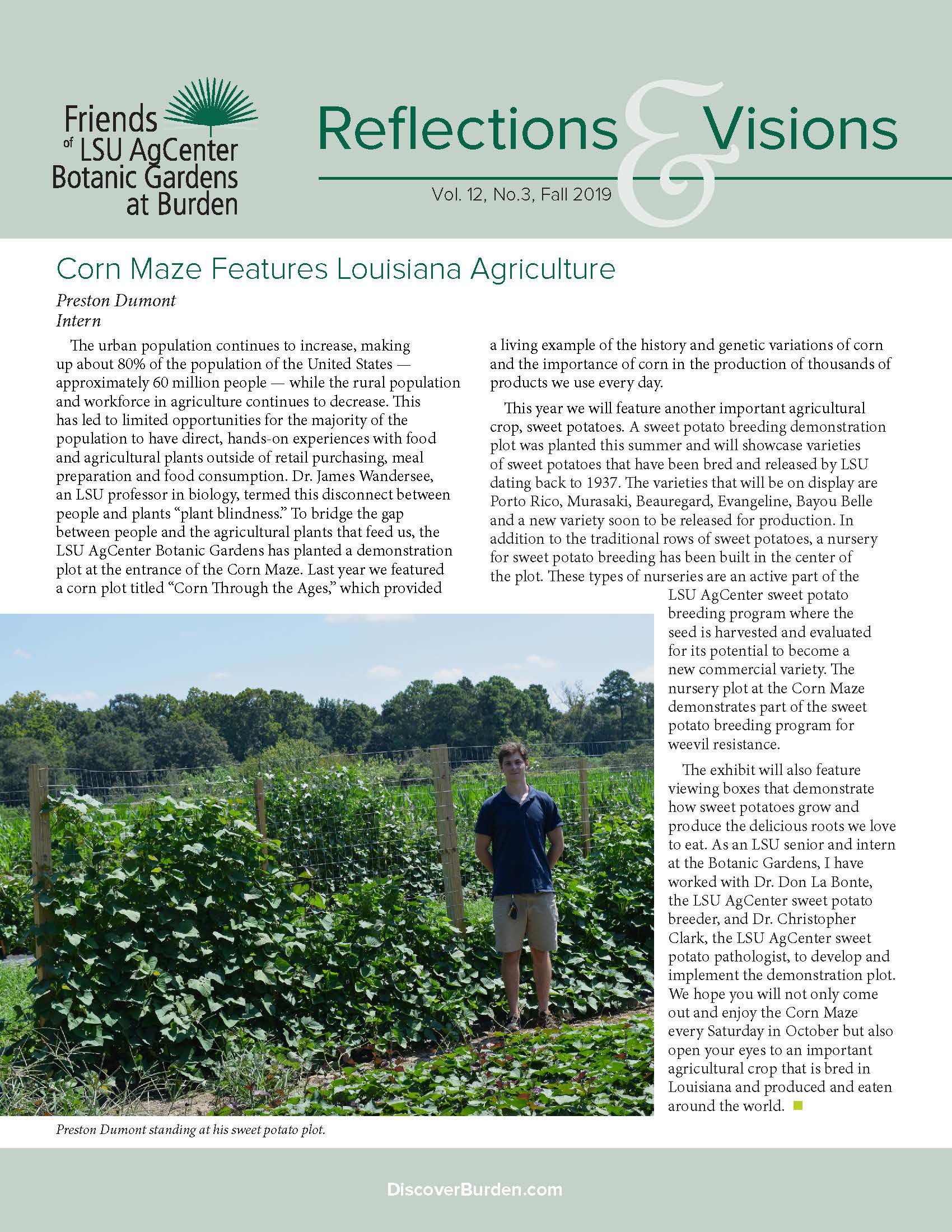 cover of fall 2019 newsletter