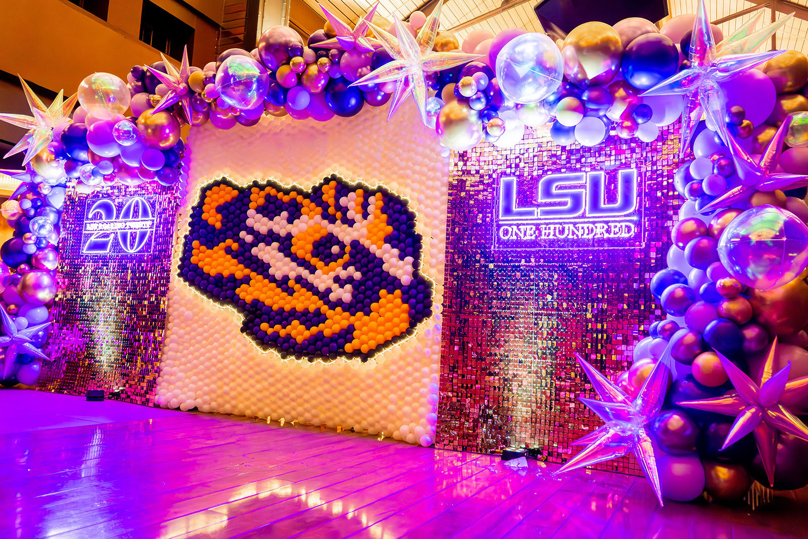 LSU100 decorations