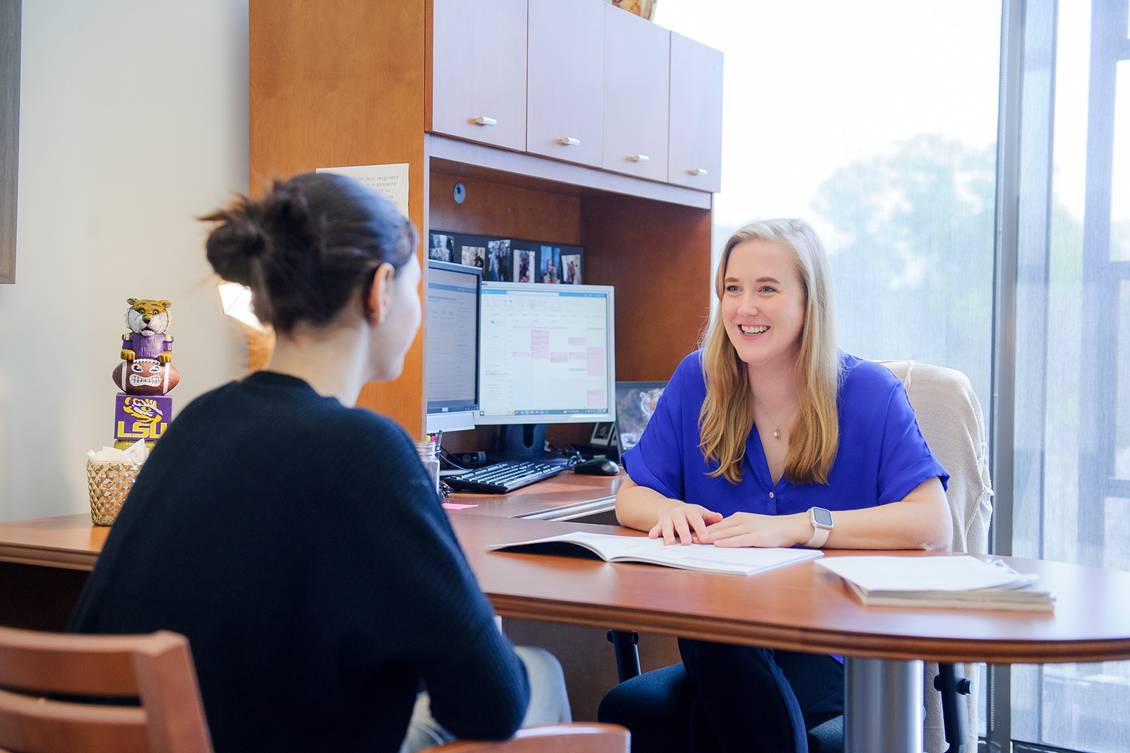 student meeting with a career advisor