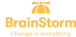 BrainStorm Logo - Change is everything.