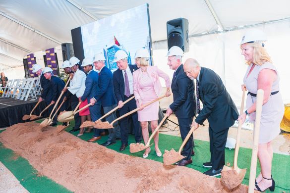 State and LSU officals break ground on the new Center for Medical Education and Wellness at LSU Health Shreveport
