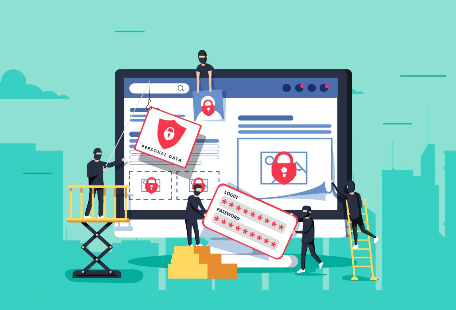 graphic of data breach 