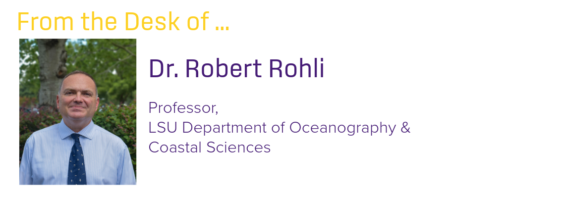 From the desk of Dr. Robert Rohli
