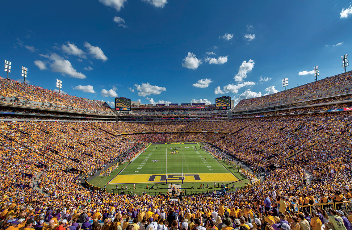 Tiger Stadium on Game day