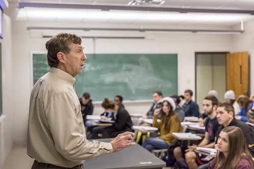 math teacher in classroom