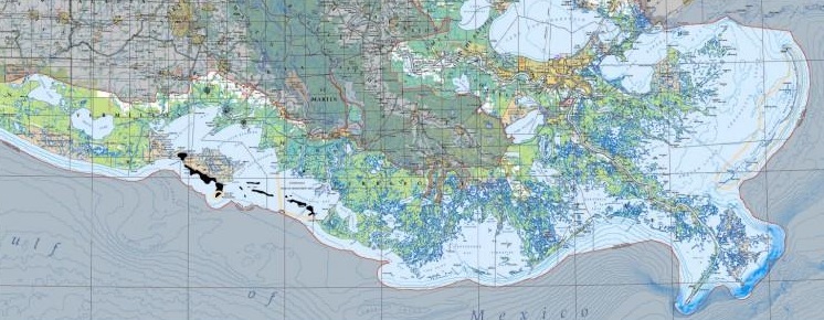 Coastal zone map
