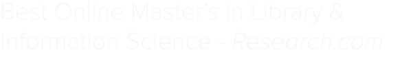 Best Online Master’s in Library & Information Science Research.com