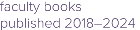 faculty books published 2018–2024