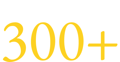 300+