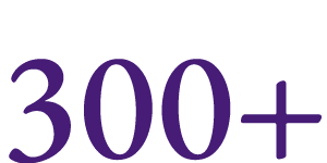 300+