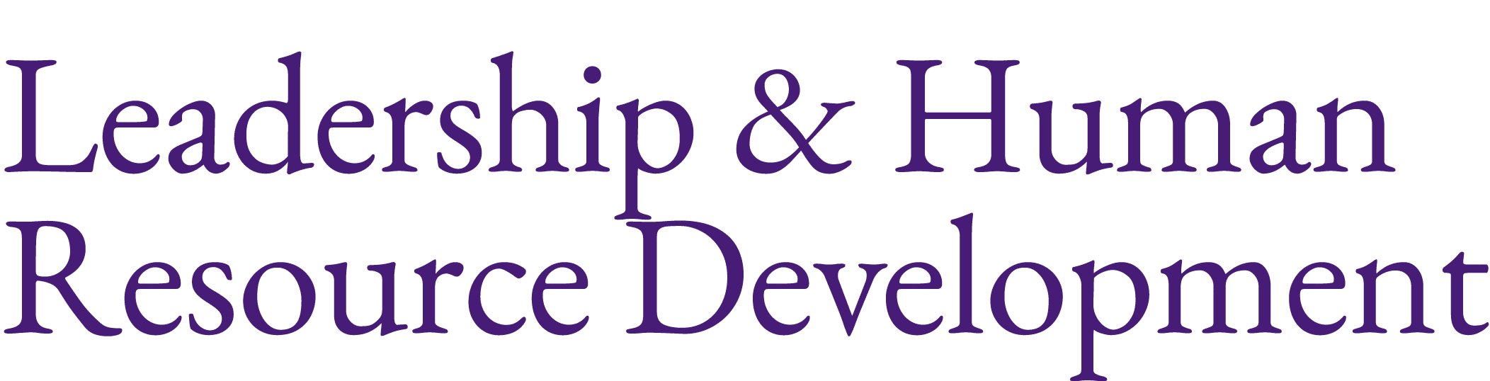 Leadership & Human Resource Development