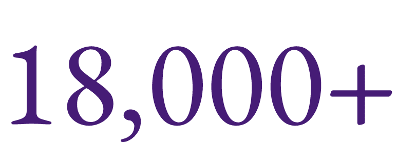18,000+