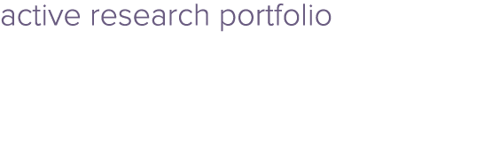 active research portfolio
