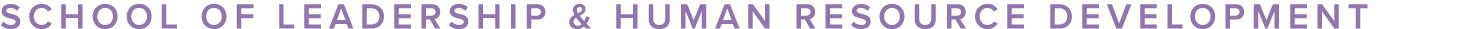 school of leadership & human resource development
