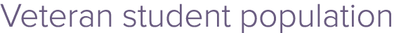 Veteran student population