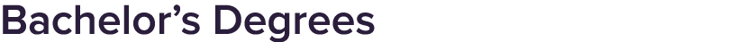 Bachelor’s Degrees