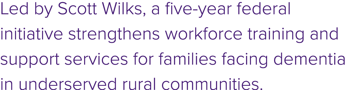 Led by Scott Wilks, a five year federal initiative strengthens workforce training and support services for families f...